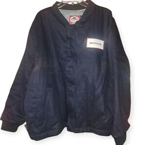 NWT Mens Fire Resistant "Honda" Navy Blue Jacket